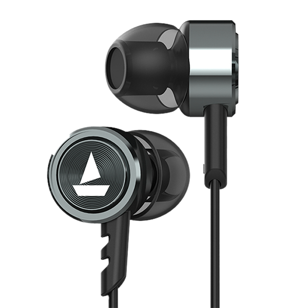 Bassheads 122 Premium Wired Earphone with 10mm Driver Metallic Finish HD Sound 3.5mm Straight Jack Activate Voice Assistant with One Click