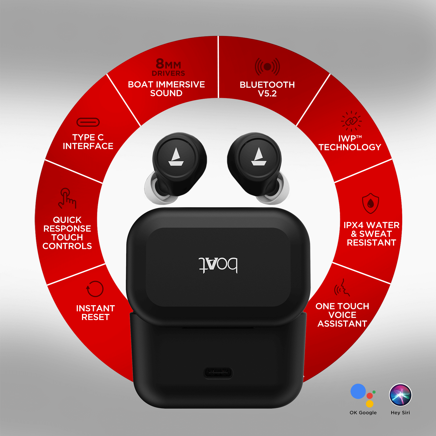 boAt Airdopes 501 ANC | ANC Truewireless Earbuds with Dual Mics with ENx Technology, BEAST™ for Low Latency, 8mm Drivers, Up to 30dB ANC, ASAP Charge - boAt Lifestyle