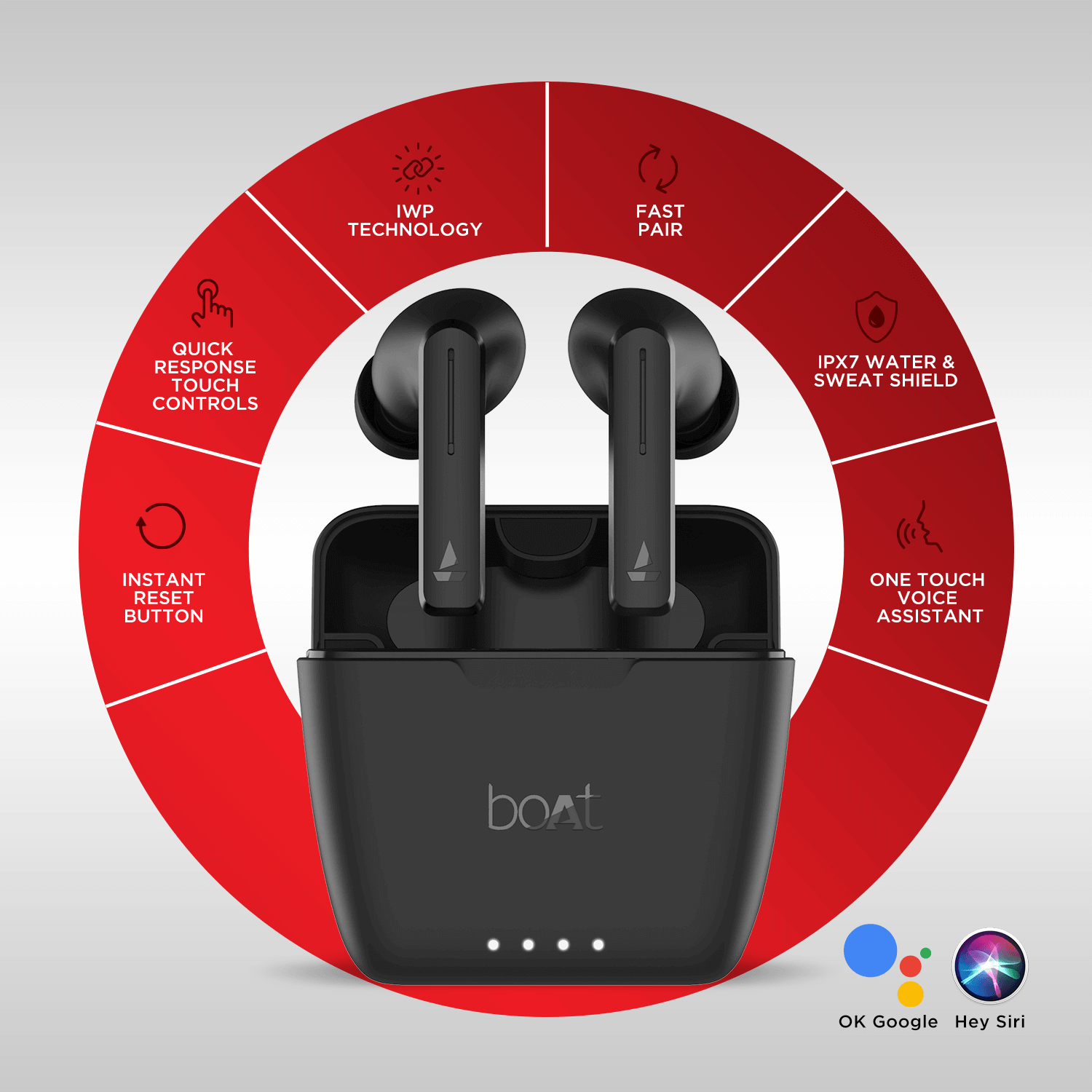 Airdopes 601 ANC | Wireless Earbuds with 10mm Drivers, Hybrid Active Noise Cancelling, Type C charging Interface