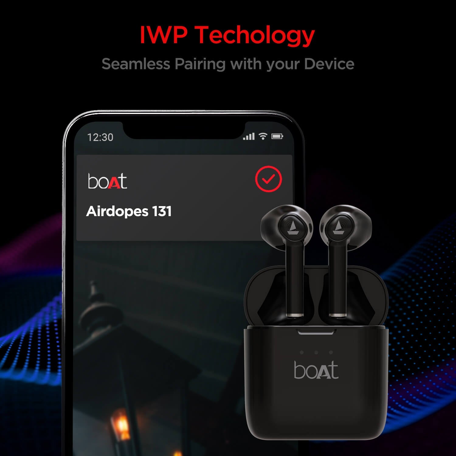 boAt Airdopes 138 | Wireless Earbuds with 13mm Drivers, Bluetooth V5.0+EDR, IWP Technology, 650mAh Pocket friendly Charging Case, 60 Hours nonstop music