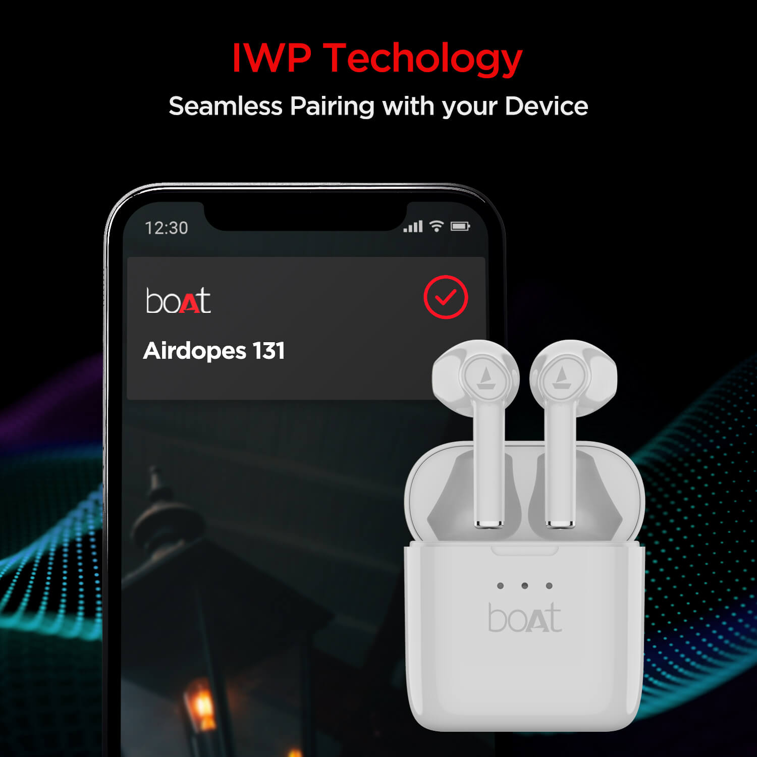 boAt Airdopes 138 | Wireless Earbuds with 13mm Drivers, Bluetooth V5.0+EDR, IWP Technology, 650mAh Pocket friendly Charging Case, 60 Hours nonstop music