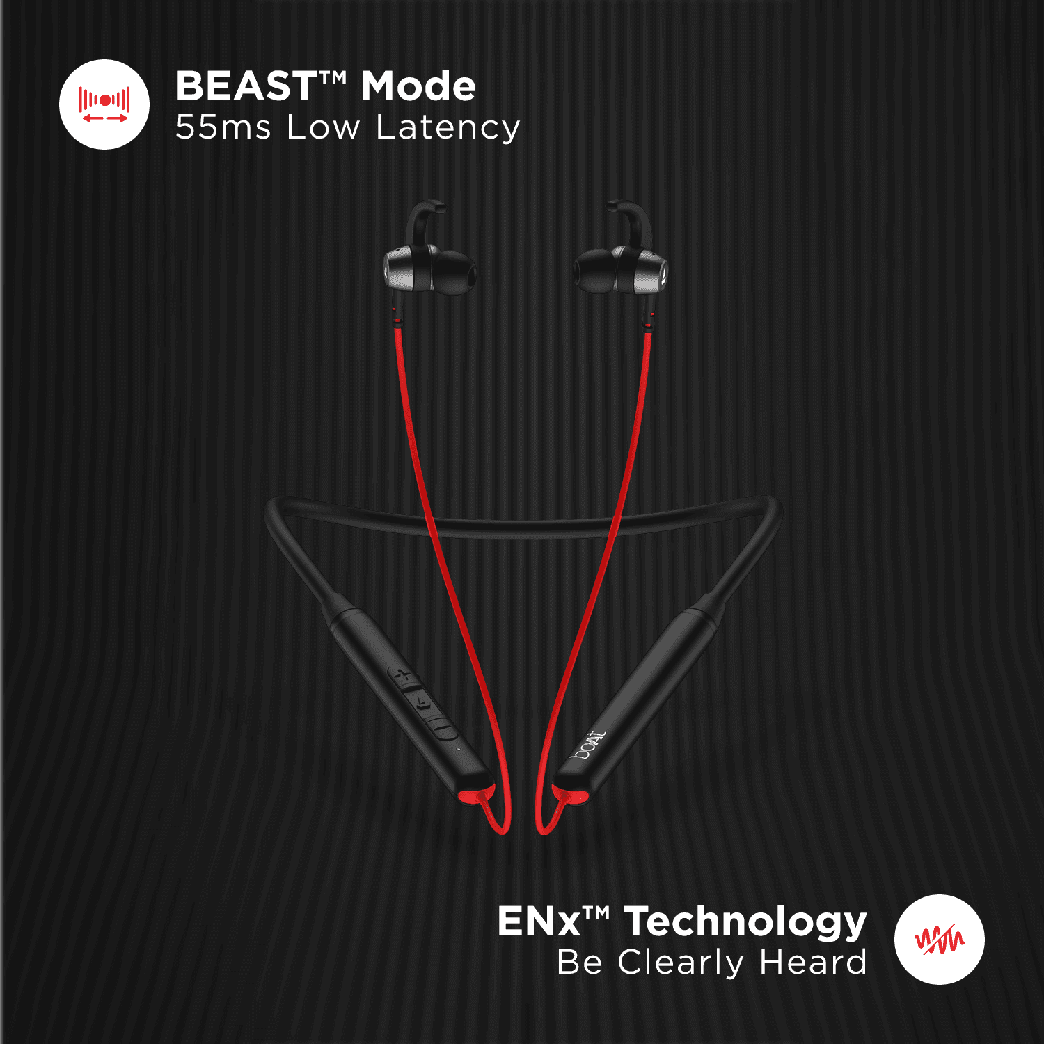 boAt Rockerz 260 v1 | Wireless Bluetooth Earphone with Insta Wake & Pair, Beast Mode for Gamers & Asap Charge