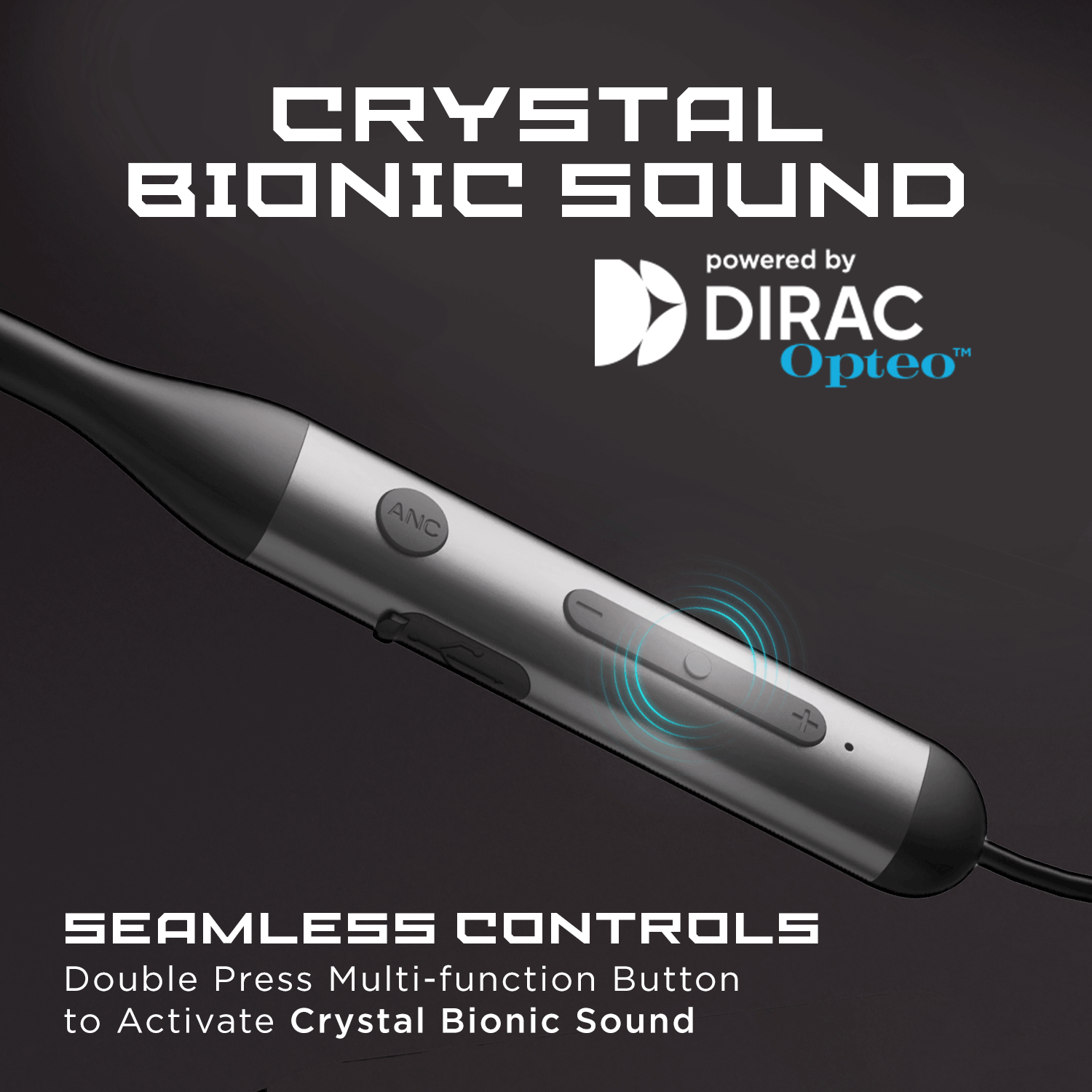 Rockerz 330 ANC | Best Neckband with 13mm Drivers, DIRAC Opteo™, Active Noise Cancelling and ENx™ Technology, 24 Hours Playtime