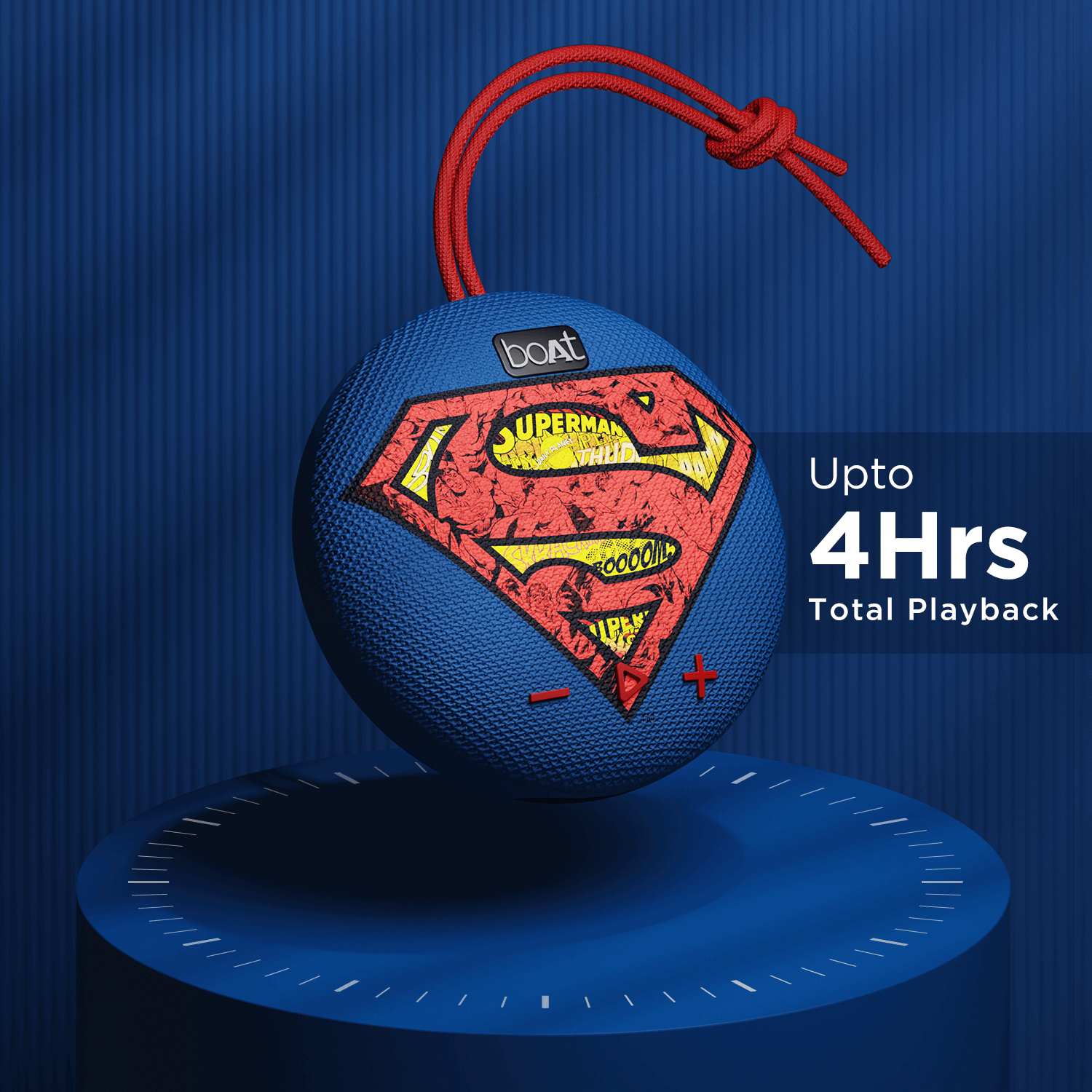 boAt Stone 190 Superman DC Edition | Portable Bluetooth Speaker with 5W RMS Sound, 4 Hours Playback, Bluetooth v5.0