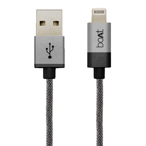 LTG 500 Indestructible Apple Certified Lightning Cable 1 Meter - boAt Lifestyle