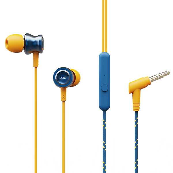 boAt BassHeads 152 Sunburn Edition Premium Audio With 10mm Drivers with Super Extra Bass