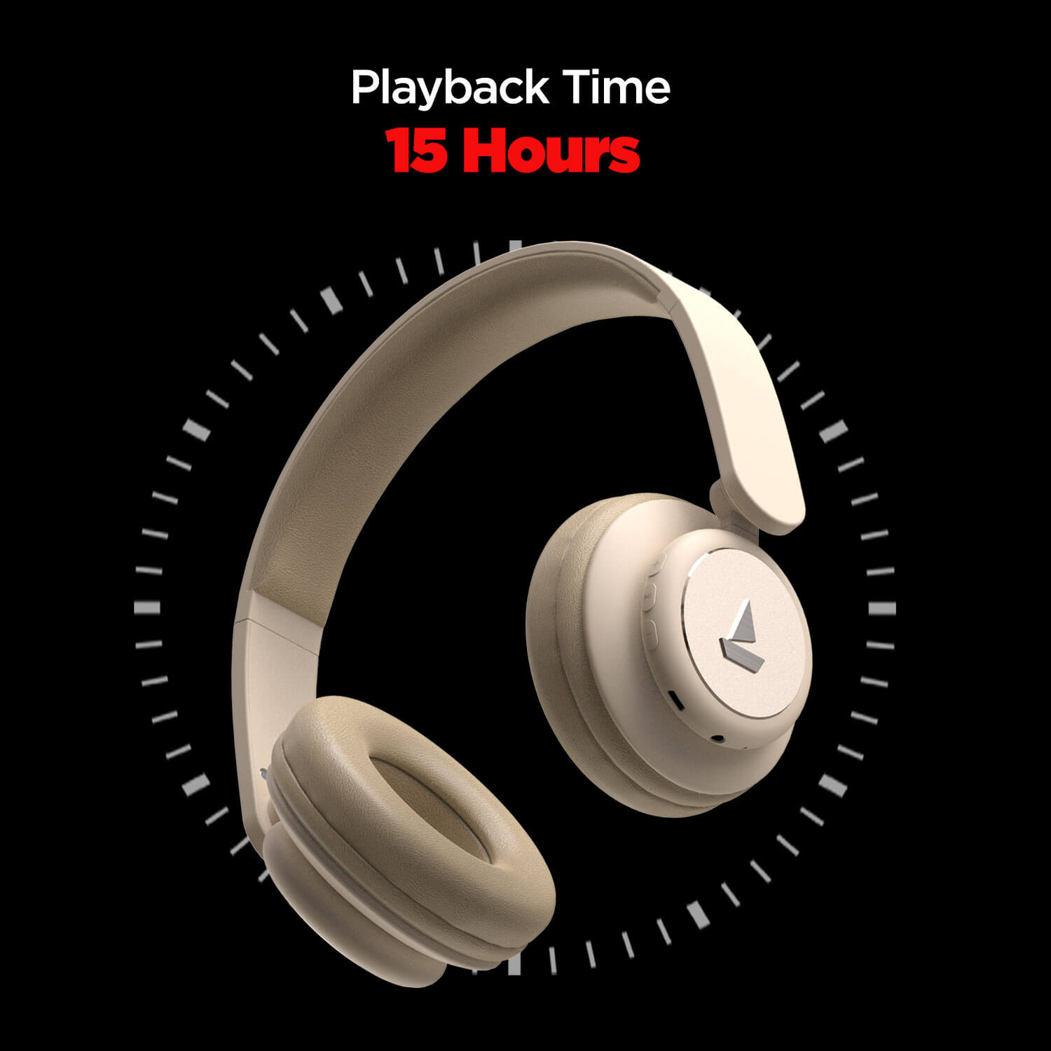 Rockerz 450 | Over Ear Bluetooth Headphones with Upto 15 Hours Playback, Adaptive Headband, 40mm Dynamic Driver, 300 mah Battery