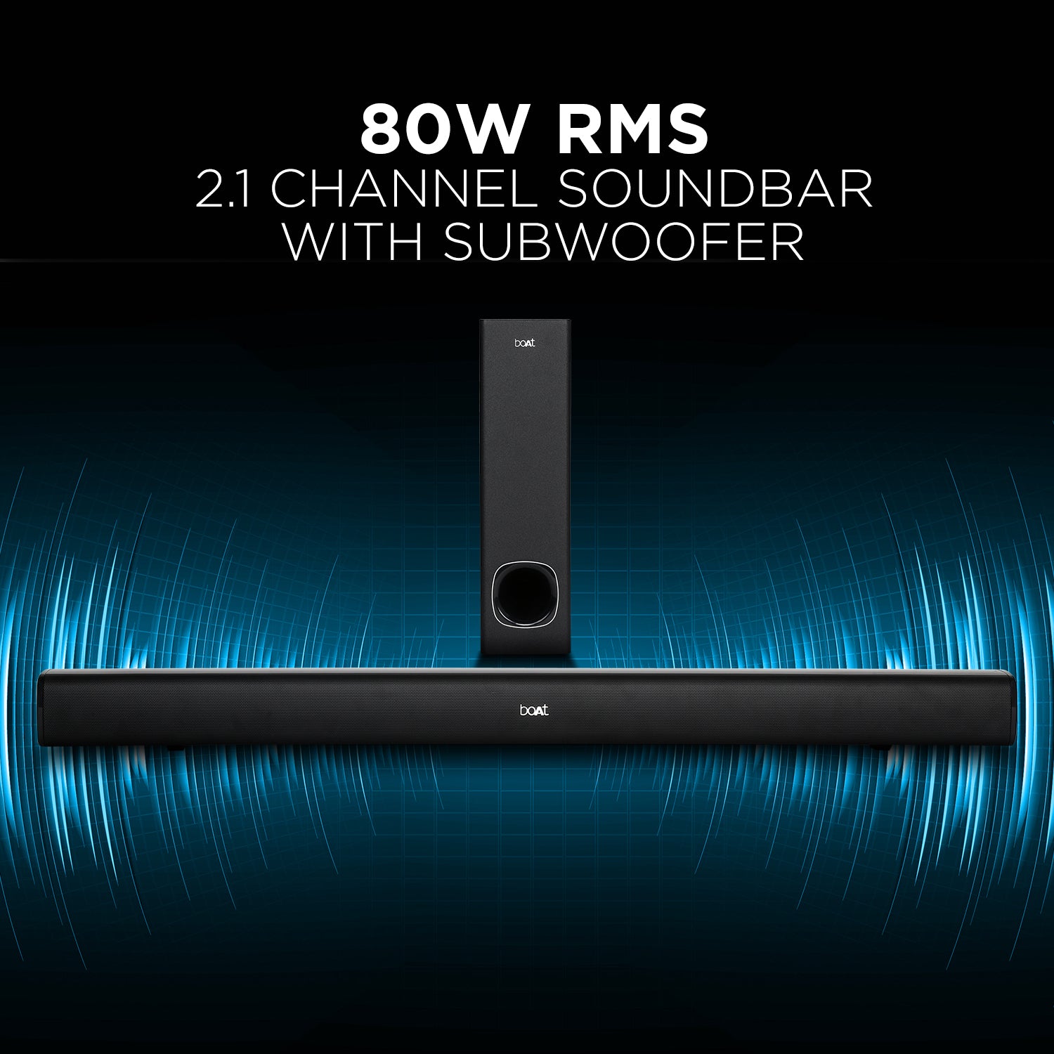 Aavante Bar 1200N | 100W Bluetooth Soundbar Equipped with 2.1 Channel Surround Sound, USB, AUX, HDMI (ARC) & Optical Connectivity Modes