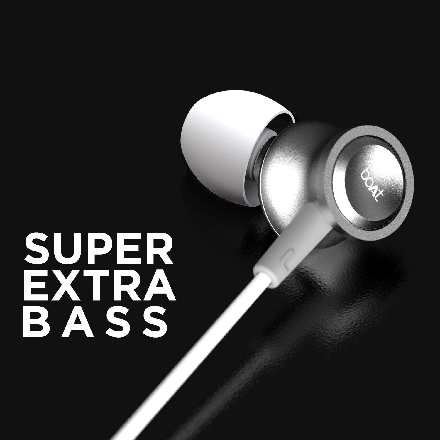 boAt Bassheads 152 | Wired Earphone with Premium HD Sound, Angled Headphone Jack, Super Extra Bass, Active Voice Assistant