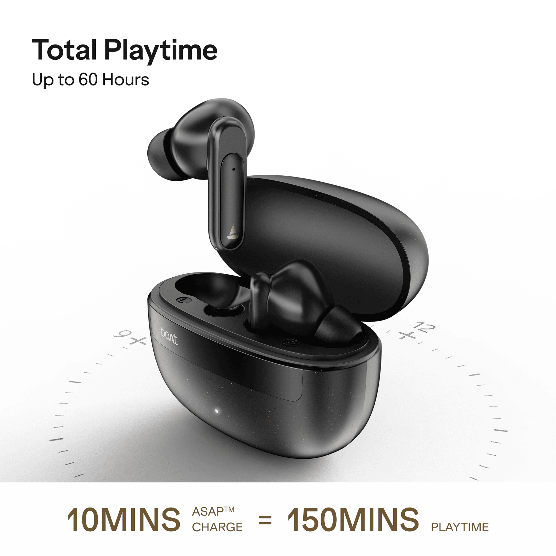 boAt Airdopes Plus 222 | TWS Earbuds with 60 Hours Playback & Spatial Audio