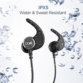 boAt Rockerz 235 V2 | Bluetooth Stereo Wireless Earphone with Up to 8 Hours of Uninterrupted Music, Fast Charging, IPX5 sweat and water resistance