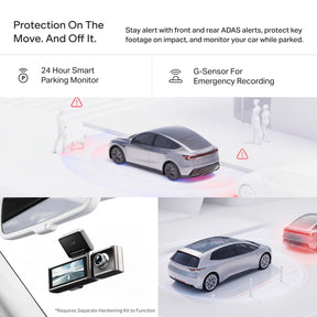 boAt HIVE Dashcam F1 Pro | 4K Triple-Channel Dashcam with ADAS & GPS