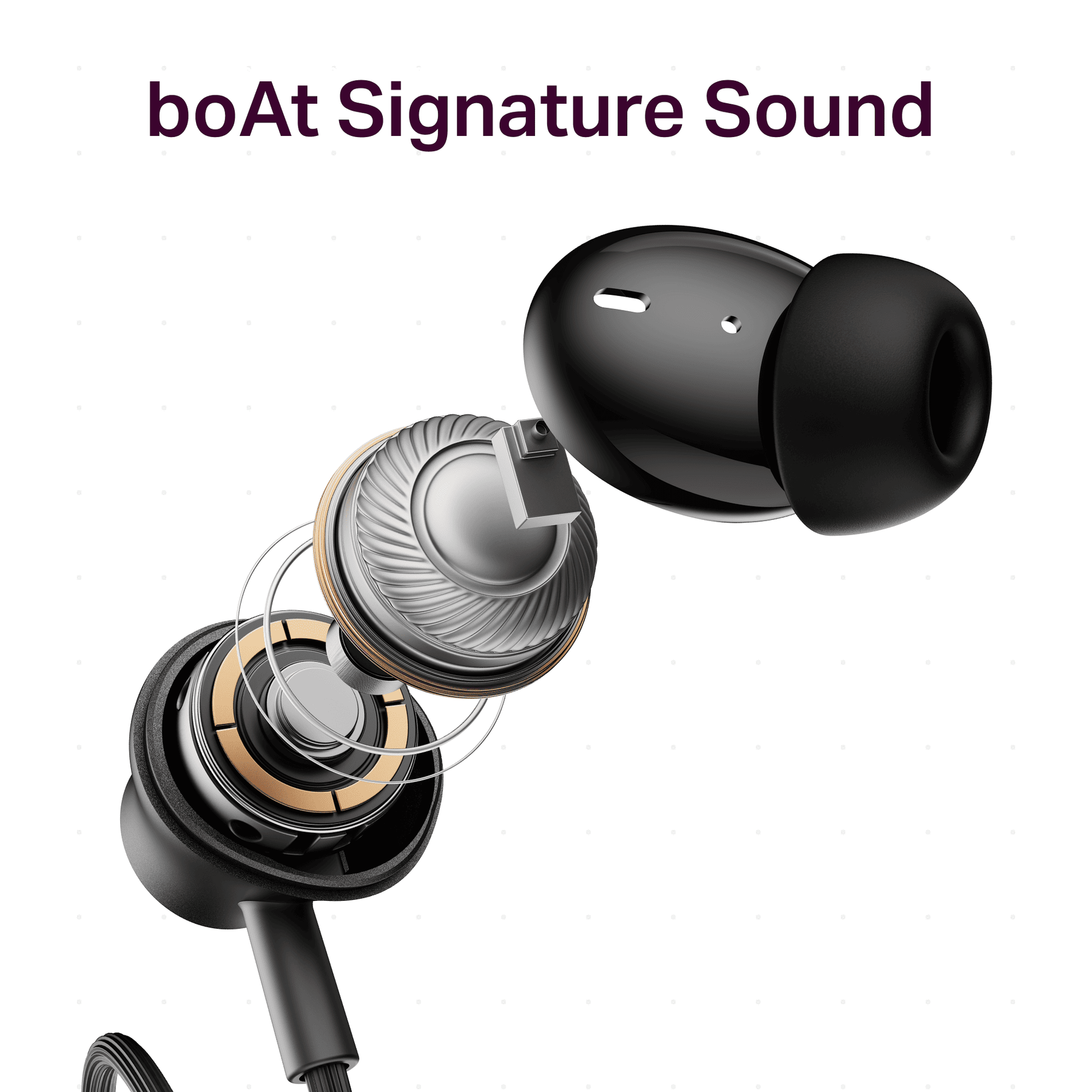 boAt Rockerz 351 ANC | Wireless Headphones with 60H Playback, 42dB ANC & 40ms BEAST™ Mode