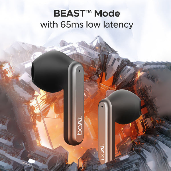boAt Airdopes Genesis | Wireless Earbuds with 54 Hours Playback, BEAST™ Mode, Bluetooth v5.3, ENx™ Technology