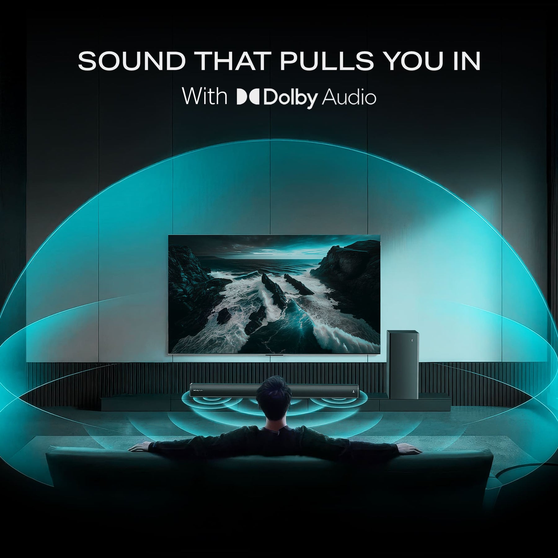 boAt Aavante 2.1 2000D | 200W 2.1 Channel Soundbar with Wired Subwoofer, Multi-Connectivity & EQ Modes