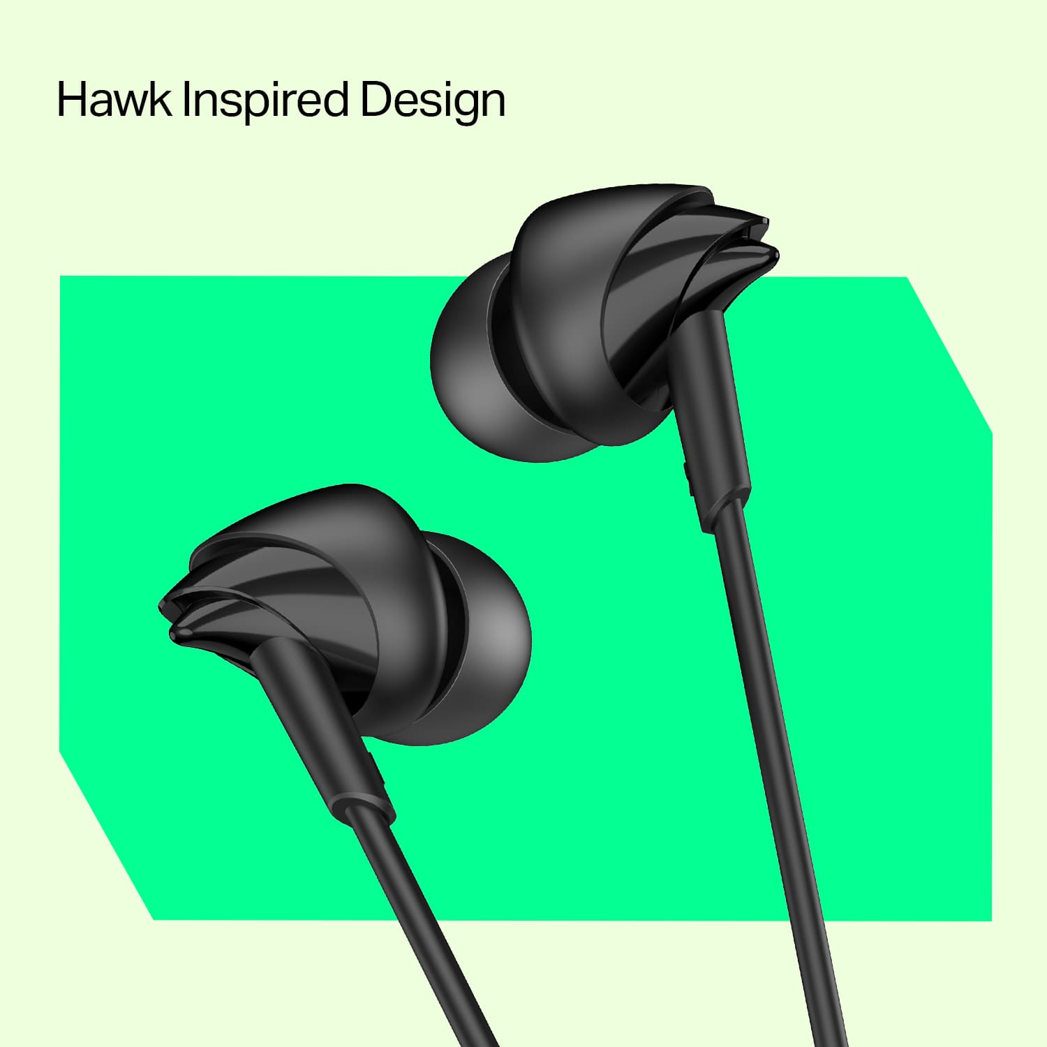 Bassheads 213L | Wired Earphone with 10mm Drivers, boAt Signature Sound, Snug Fit & Braided Cable