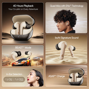 boAt Airdopes 131 Pro Buds | Wireless Earbuds with 40 Hours Playback, ENx™ Tech, BT v5.3, BEAST™ Mode, ASAP™ Charge