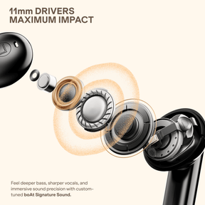 boAt Airdopes Prime Raga | Wireless Earbuds with 45H Playback, Dolby Audio & Quad Mics