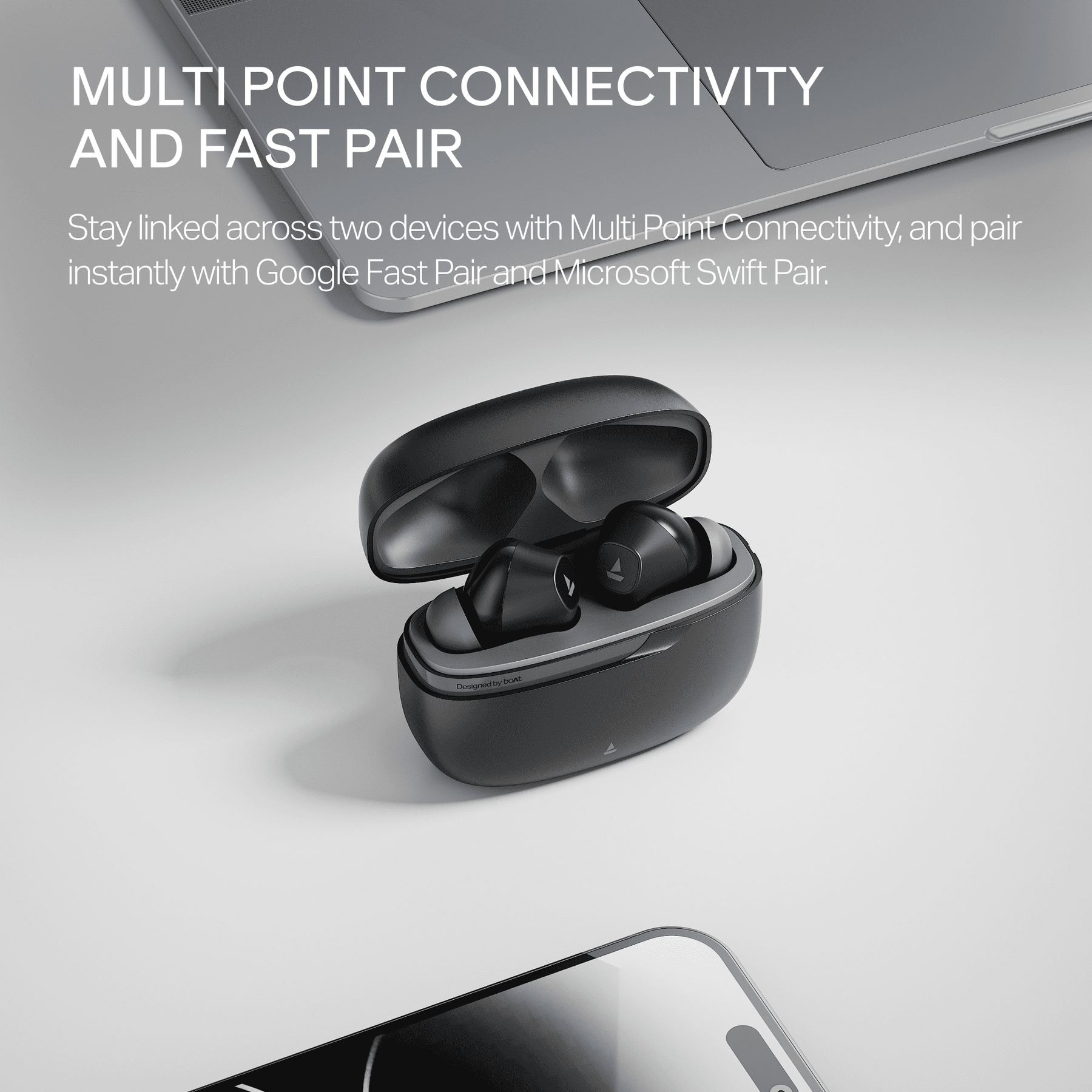 boAt Airdopes Prime 300 | 60H Playback, Quad Mics & boAt Spatial Audio
