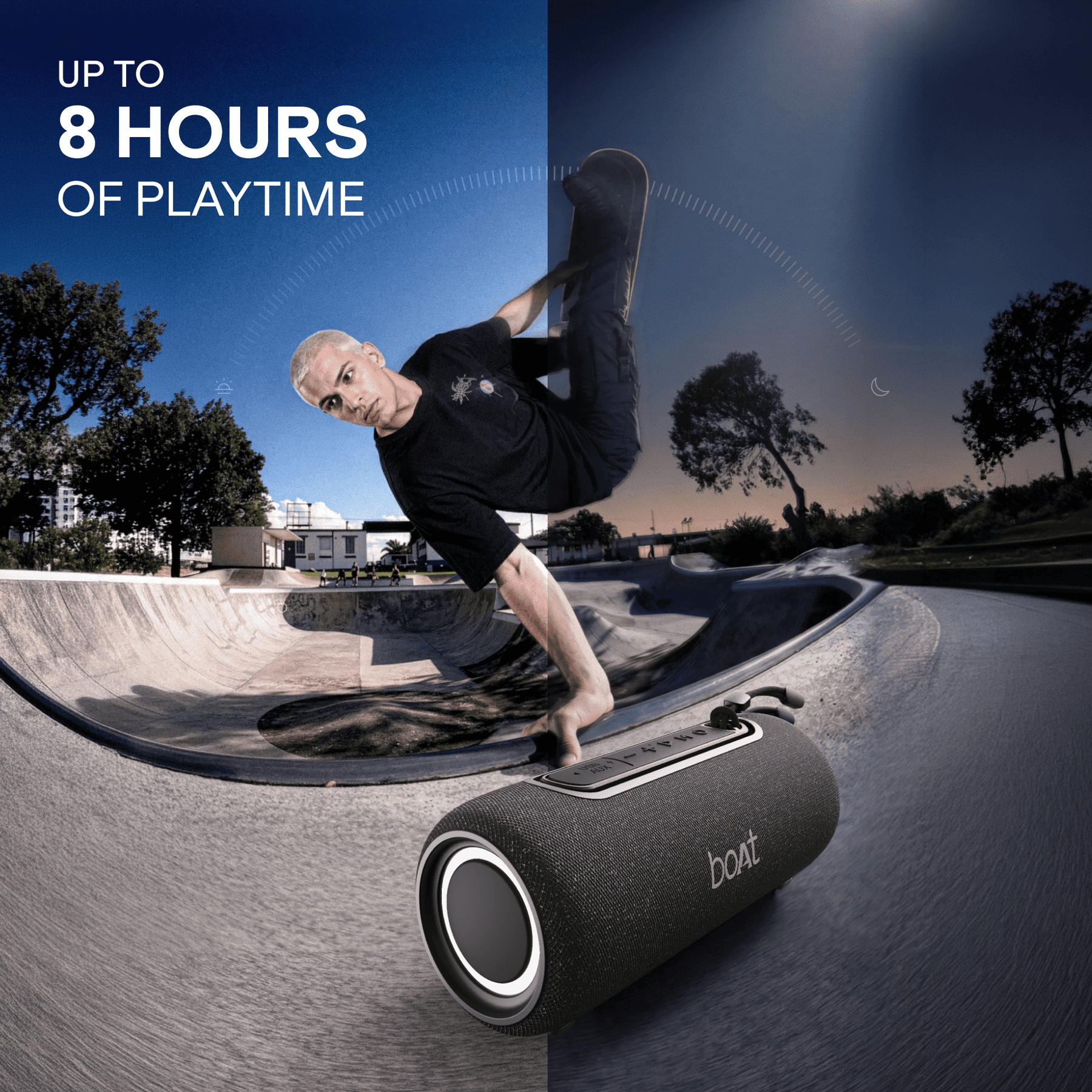 boAt Stone 350 Pro Plus | 16W Bluetooth Speaker with TWS, RGB LED Lights & Up to 8H Playtime