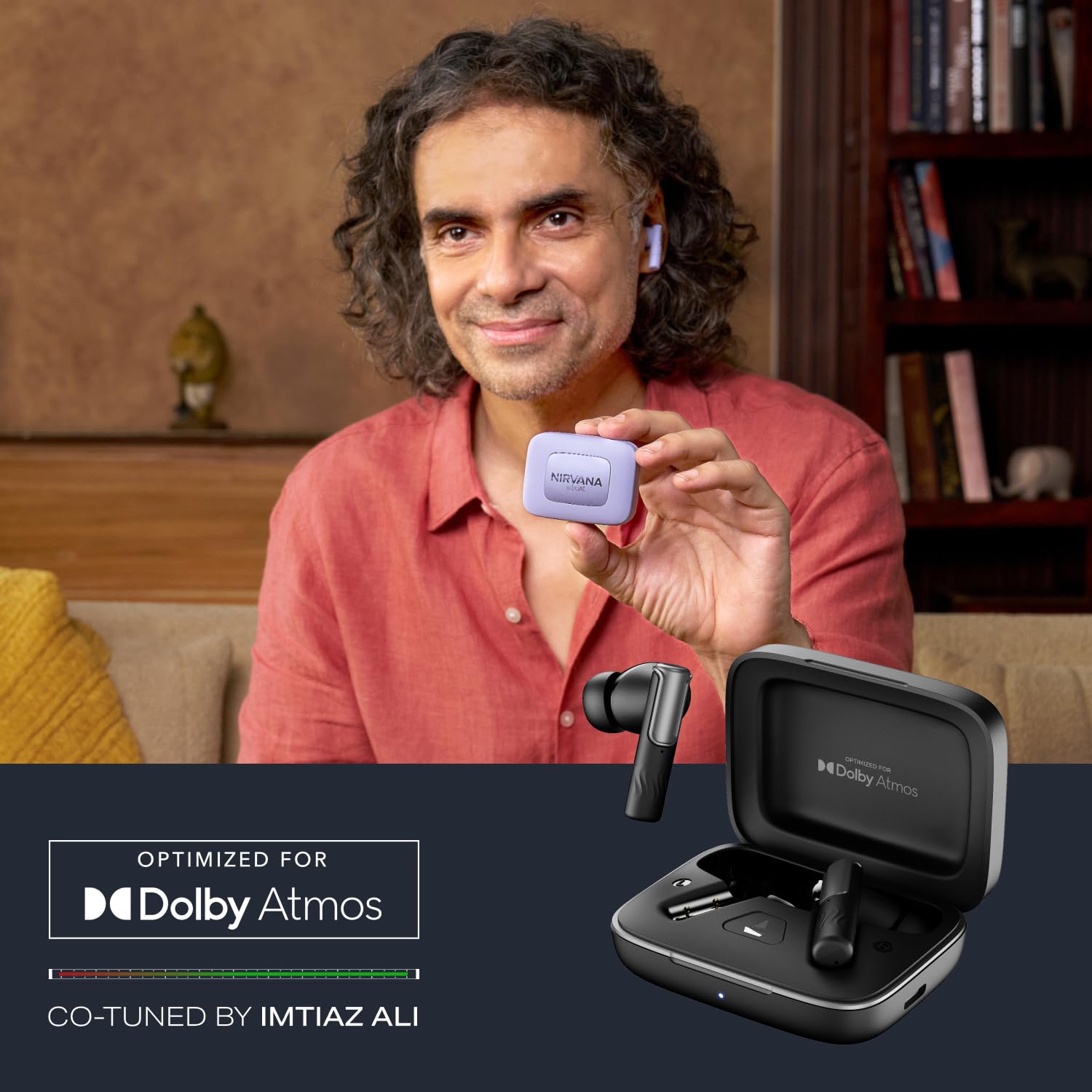 boAt Nirvana Ivy Pro | Wireless Earbuds with Dolby Head Tracking, 50H Playback, 52dB ANC & Adaptive EQ by Mimi