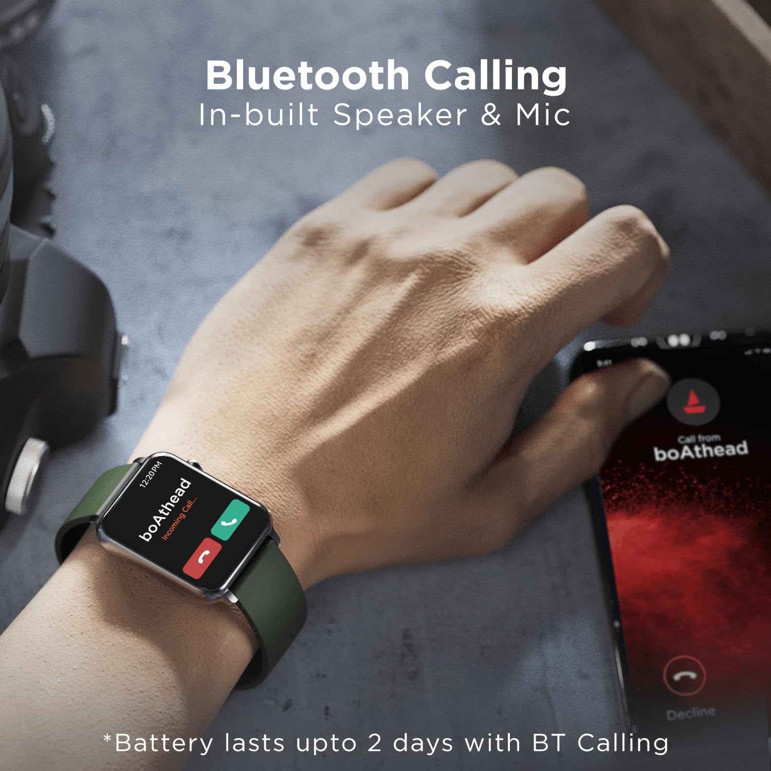 boAt Wave Call | Bluetooth Calling Smartwatch with 1.69" (4.29 cm) HD Curved Display, 150+ Watch Faces, Heart Rate & SPO2 Monitoring