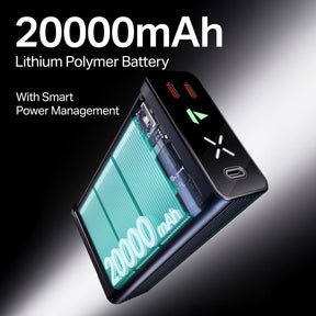 boAt Energyshroom PB400 Pro SPL | 20000 mAh Powerbank with 2-way 22.5W fast charging, Pass-Through Charging, 12-Layer Smart IC Protection, Aluminium Casing & Compact