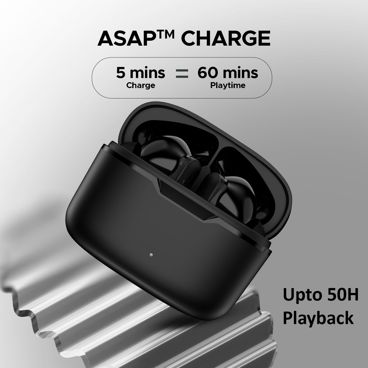 boAt Airdopes Ultra Plus | Wireless Earbuds with 50 Hours Playback, BEAST™ Mode, Quad Mics with ENx™ Tech, IWP™ Technology