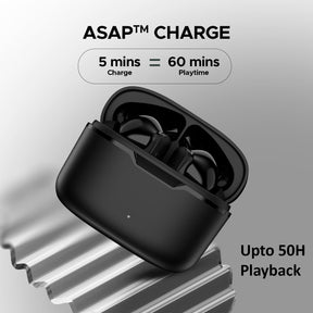 boAt Airdopes Ultra Plus | Wireless Earbuds with 50 Hours Playback, BEAST™ Mode, Quad Mics with ENx™ Tech, IWP™ Technology