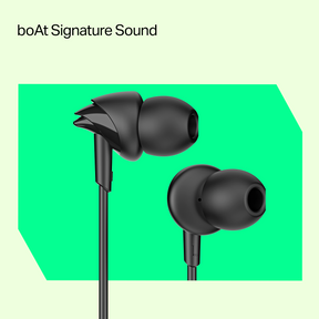 boAt BassHeads 212L | Wired Earphones with 10mm Drivers, In-Line Mic & 3.5mm L-Shaped Jack