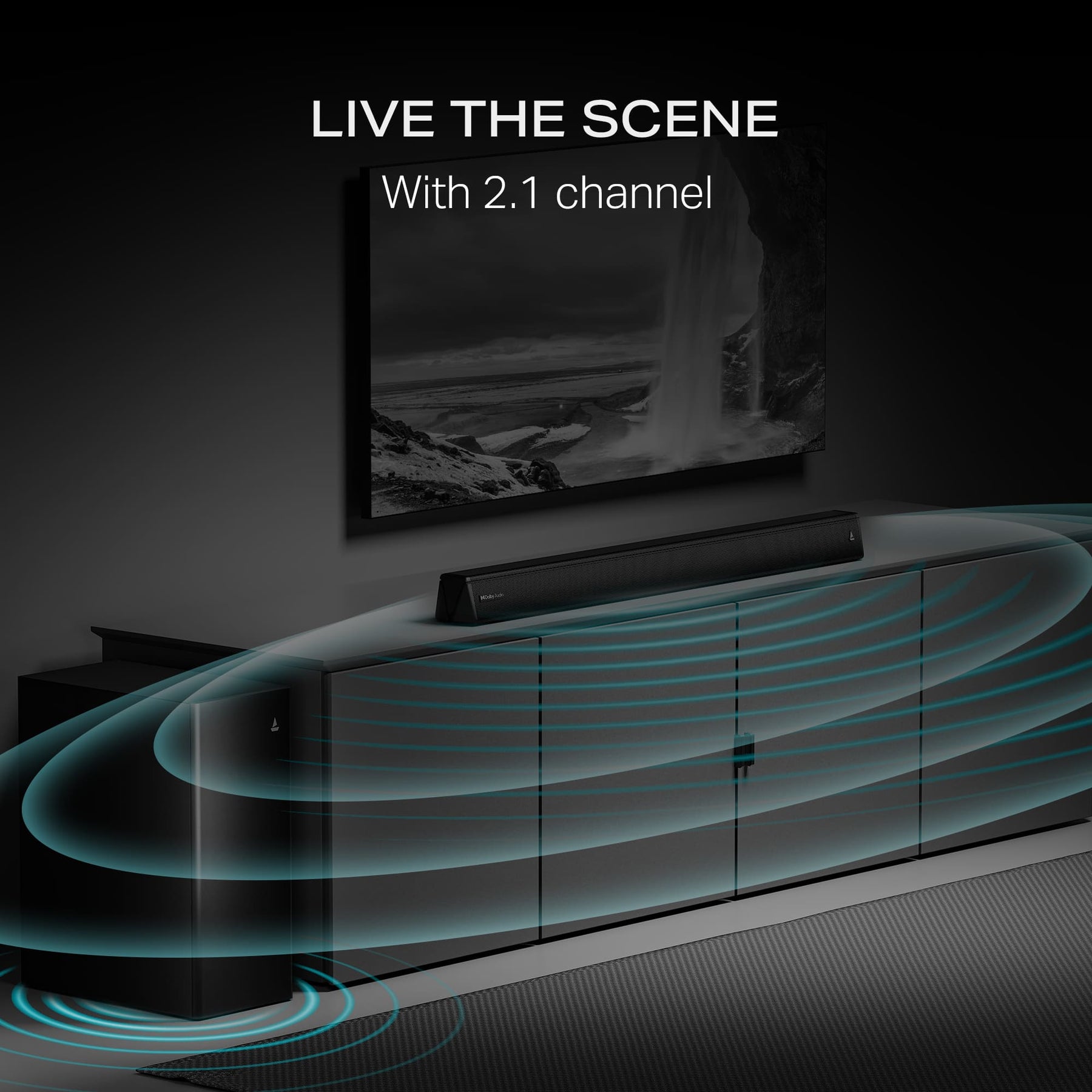 boAt Aavante 2.1 2000D | 200W 2.1 Channel Soundbar with Wired Subwoofer, Multi-Connectivity & EQ Modes