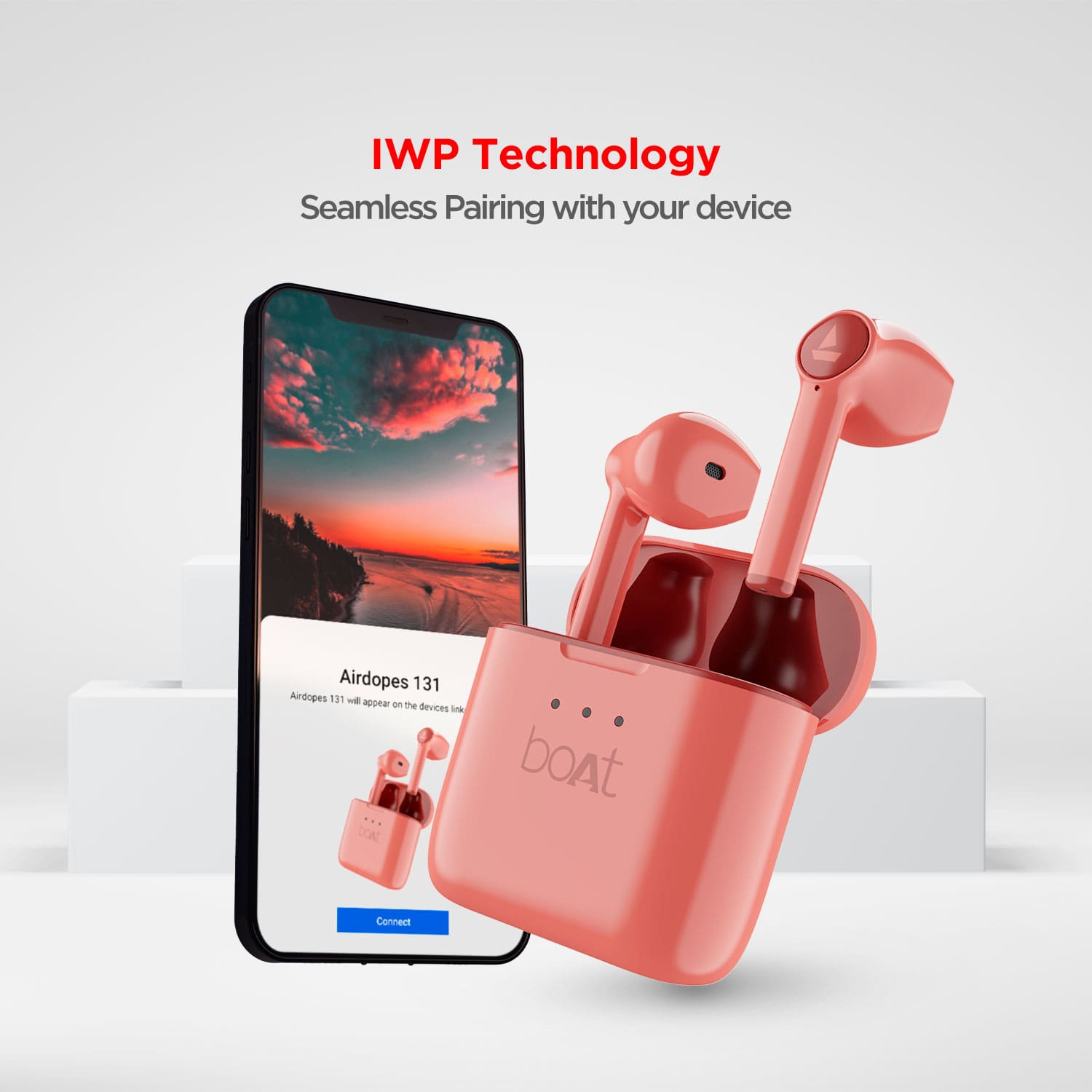 boAt Airdopes 131 | Wireless Earbuds with upto 60 Hours Playback, 13mm Drivers, IWP Technology, 650mAh Charging Case