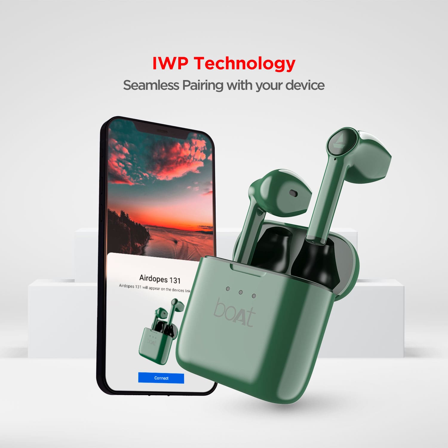 boAt Airdopes 131 | Wireless Earbuds with upto 60 Hours Playback, 13mm Drivers, IWP Technology, 650mAh Charging Case