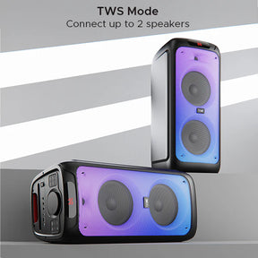 boAt PartyPal 450 | 180W Bluetooth Speaker with Flame LEDs, 6 Hours Playback, Karaoke & TWS