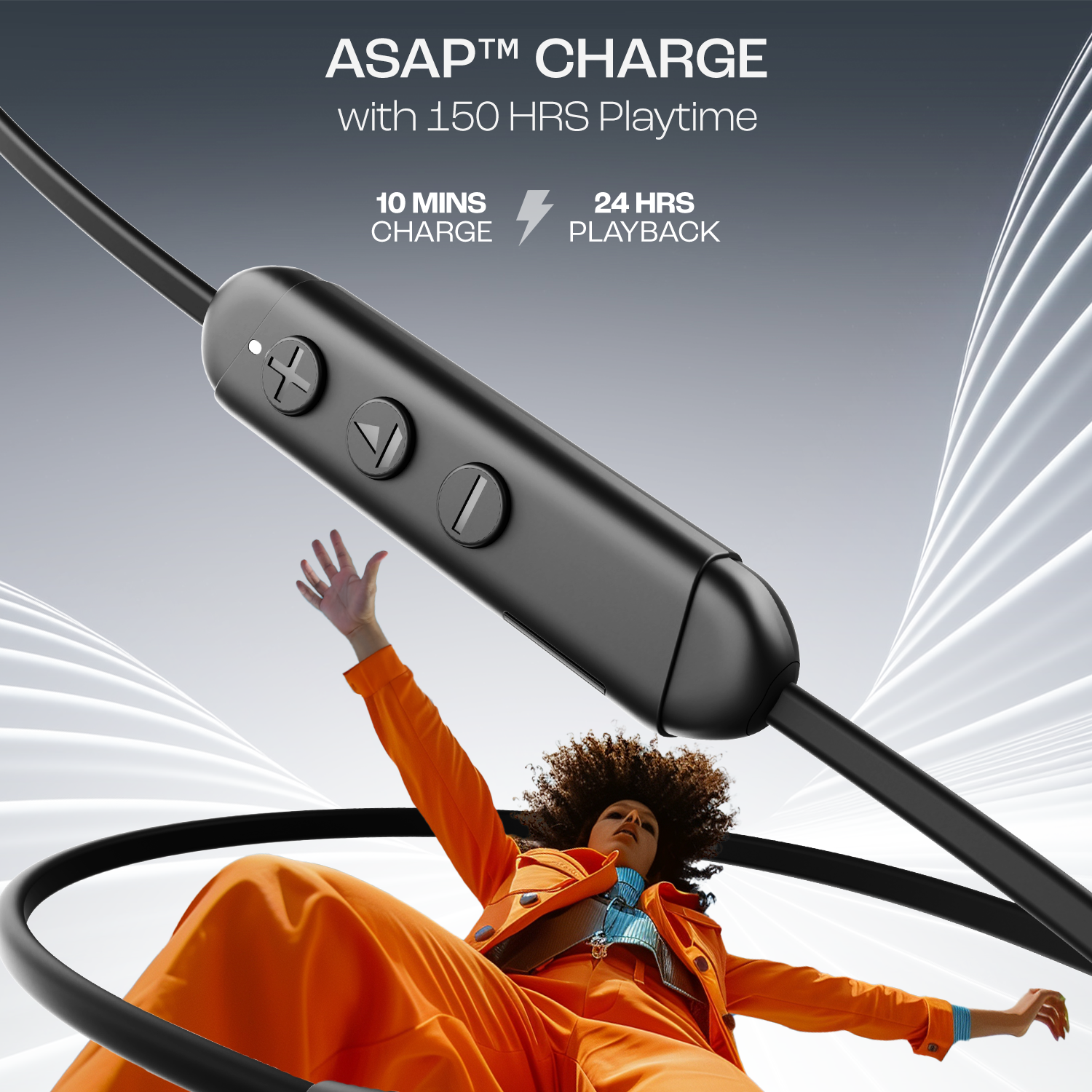 boAt Rockerz 150 Pro Bluetooth Neckband with 24 Hours Playback Crystal Bionic Sound by Hifi DSP 5