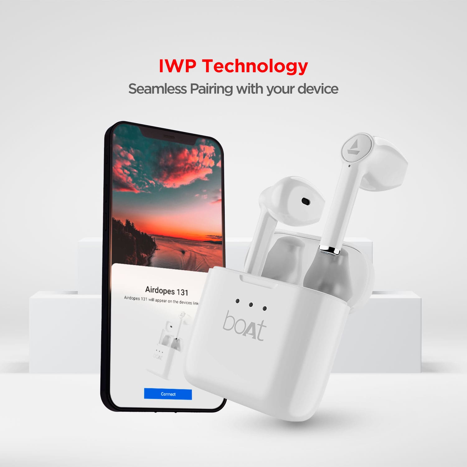 boAt Airdopes 131 | Wireless Earbuds with upto 60 Hours Playback, 13mm Drivers, IWP Technology, 650mAh Charging Case