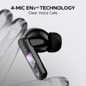 boAt Airdopes Ultra Plus | Wireless Earbuds with 50 Hours Playback, BEAST™ Mode, Quad Mics with ENx™ Tech, IWP™ Technology