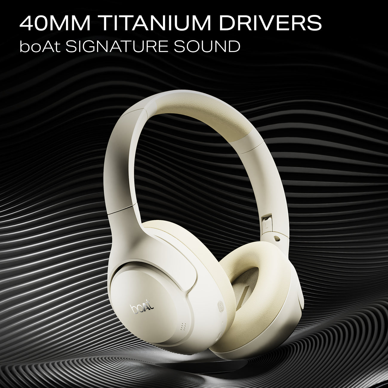 boAt Rockerz 551 ANC Pro Wireless Over-Ear Bluetooth Headphones with Hybrid Active Noise Cancellation, 72 Hours Battery Life, and Mic headphones price comparison image - view 2