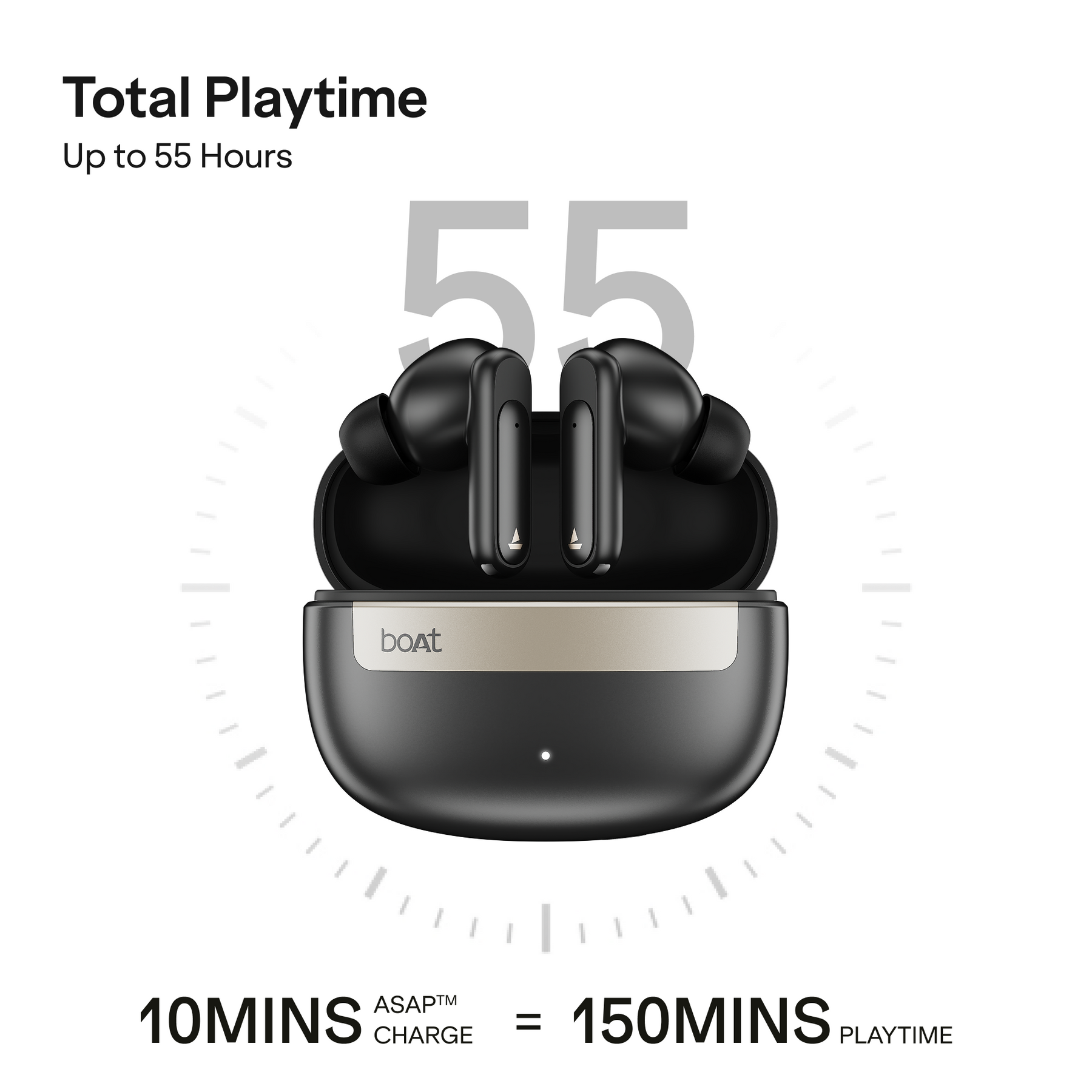 boAt Airdopes Plus Spark ANC | Wireless Earbuds with 35dB ANC & 55 Hours Playtime