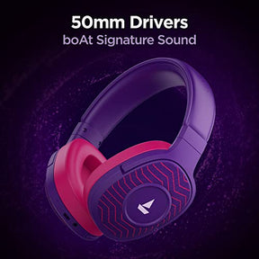 boAt Rockerz 558 Sunburn Edition | Wireless Headphone with 20 Hours Playback, 50mm Dynamic Drivers, Physical Noise Isolation