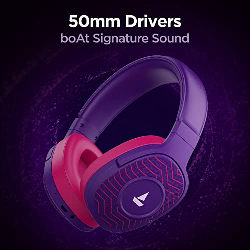 boAt Rockerz 550 Sunburn Edition | Wireless Headphone with Bluetooth v5.0, 20 Hours Playback, 500mAh battery, 50mm dynamic drivers