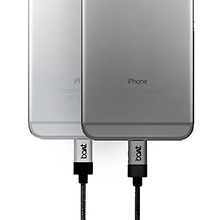 boAt LTG 500 Indestructible Apple Certified Lightning Cable 1 Meter | Apple iPhone Lightning Cable with 480mbps Data Transfer Speed - boAt Lifestyle