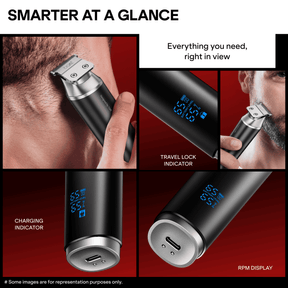 boAt Slazer K100 Trimmer | 180-Min Runtime, Dual Speed Settings & IPX6 Waterproof Design