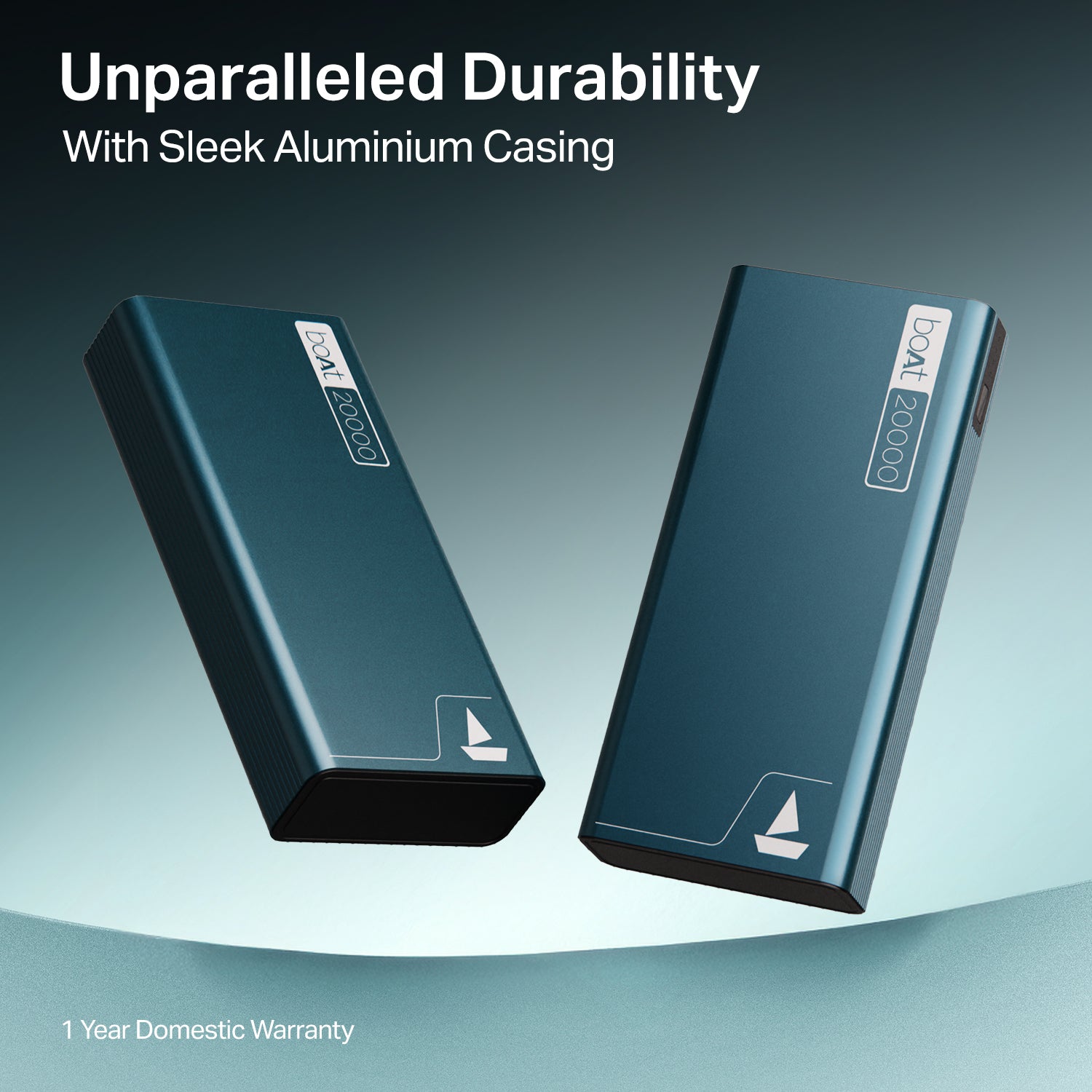 boAt Energyshroom PB400 | Powerbank with 20000mAh battery capacity with Smart IC protection