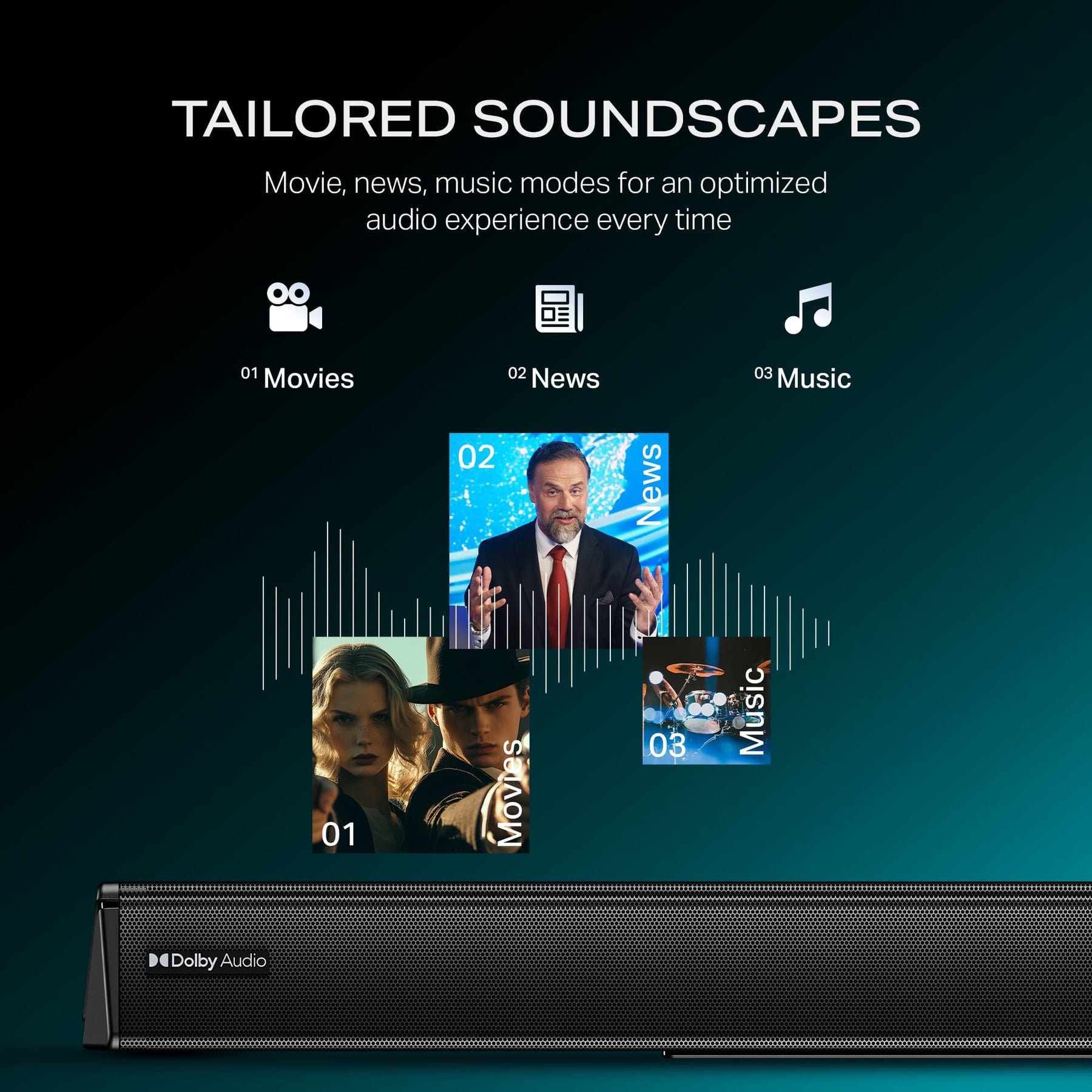 boAt Aavante 2.1 2000D | 200W 2.1 Channel Soundbar with Wired Subwoofer, Multi-Connectivity & EQ Modes