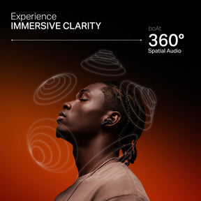 boAt Nirvana Crystl | Wireless Earbuds with 100 Hours Playback, Upto 32dB ANC, BEAST™ Mode, Adaptive EQ by Mimi