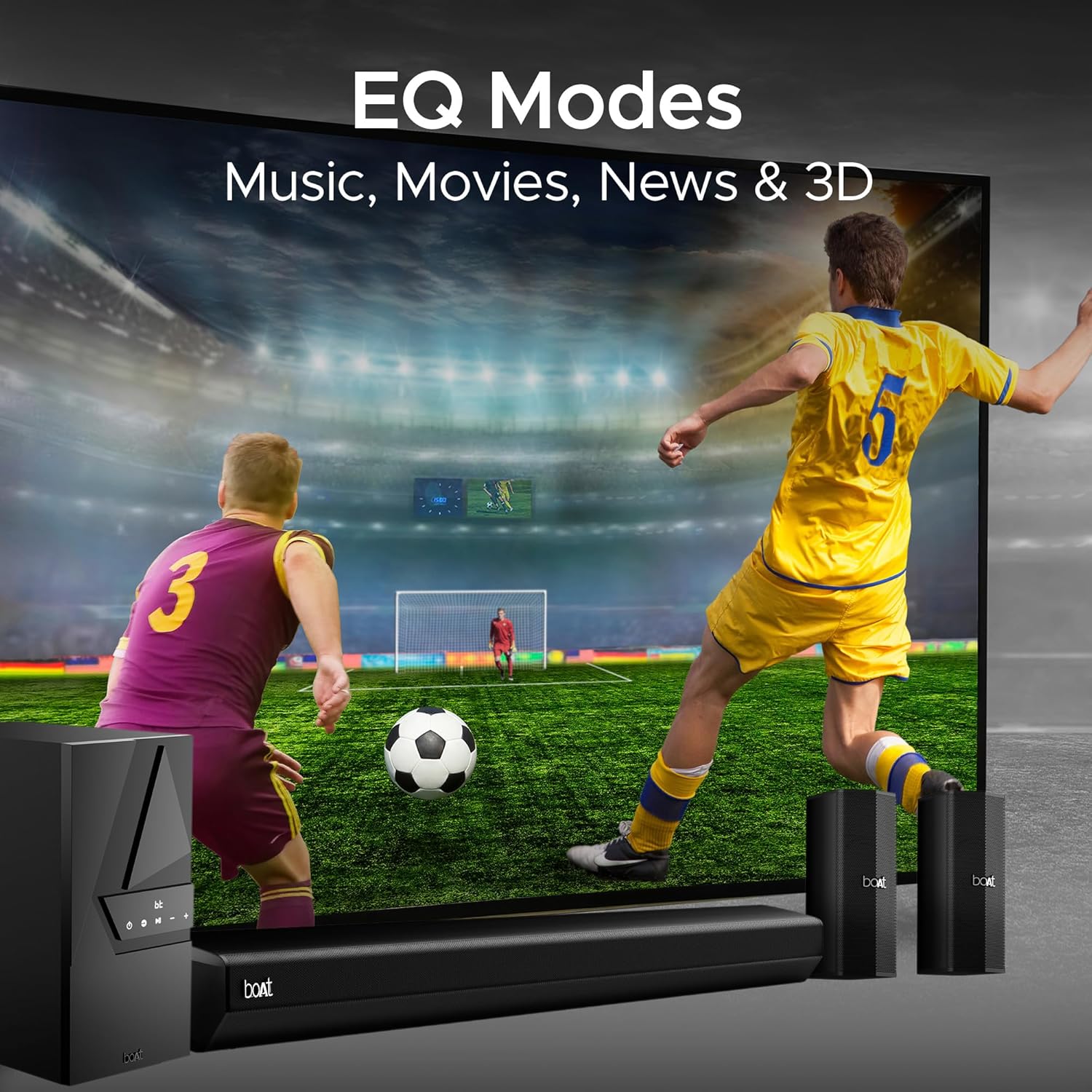 boAt Aavante Bar Azure Pro | Soundbar with 500W RMS boAt Signature Sound, 5.1 Channel Sound, Bluetooth v5.3, EQ modes