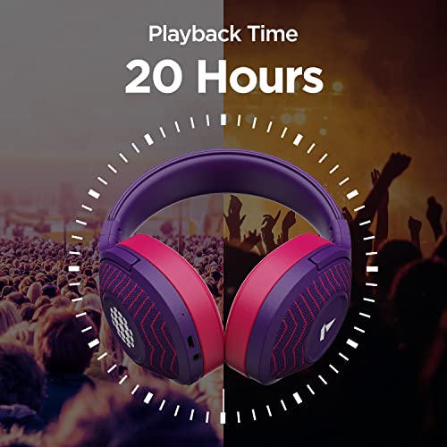 boAt Rockerz 558 Sunburn Edition | Wireless Headphone with 20 Hours Playback, 50mm Dynamic Drivers, Physical Noise Isolation