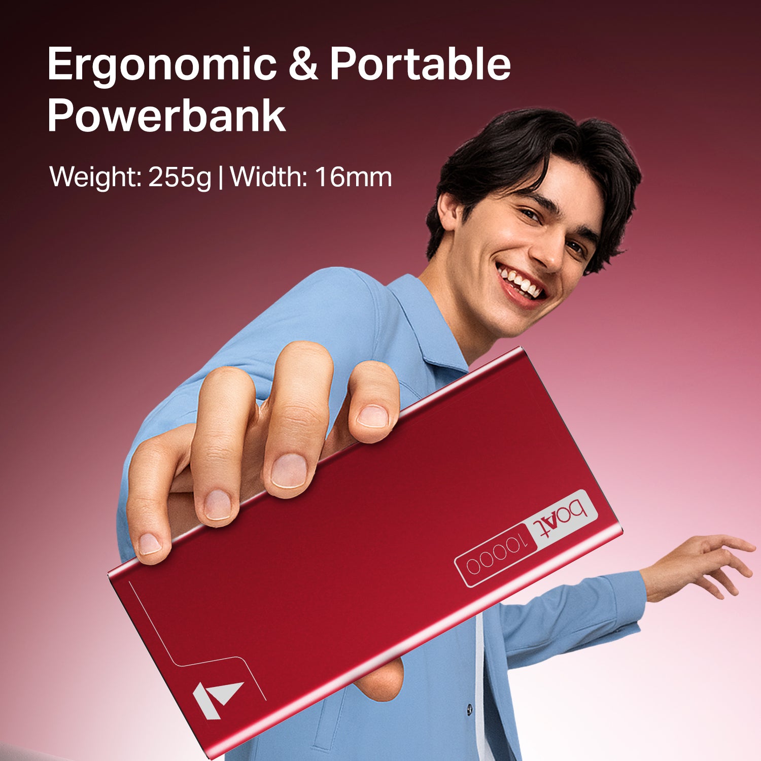 EnergyShroom PB300 | Powerbank with 10000mAh battery capacity with Smart IC protection, 22.5W fast charging