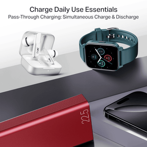 Energyshroom PB401 | Powerbank with 20000mAh Lithium Polymer Battery, Multiple Ports for Simultaneous Charging